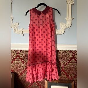 Polka Dot Dress 100% Silk